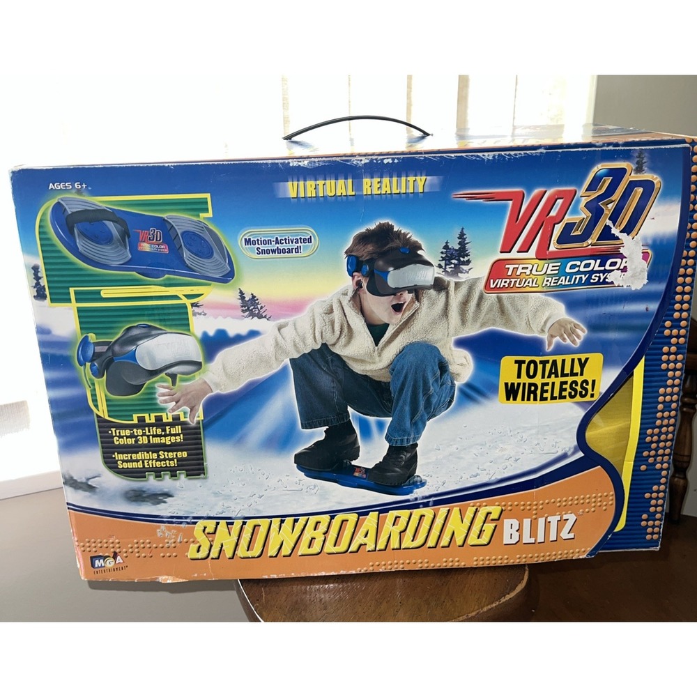 MGA Entertainment Rare Vintage 2001 VR3D True Color VRS Snowboarding Blitz